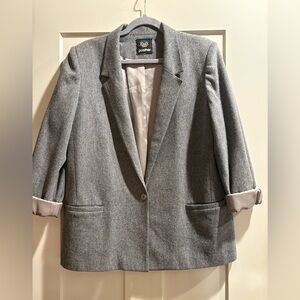 Vintage 70’s Gray Wool Women’s Blazer